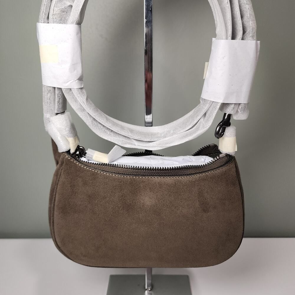 NWT Coach CCE42 Teri Mini Crossbody/Shoulder Bag In Suede Army Green - Picture 5 of 6
